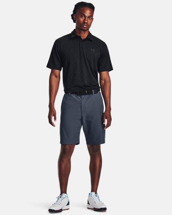 Men's UA Playoff Birdie Jacquard Polo in Black image number 2